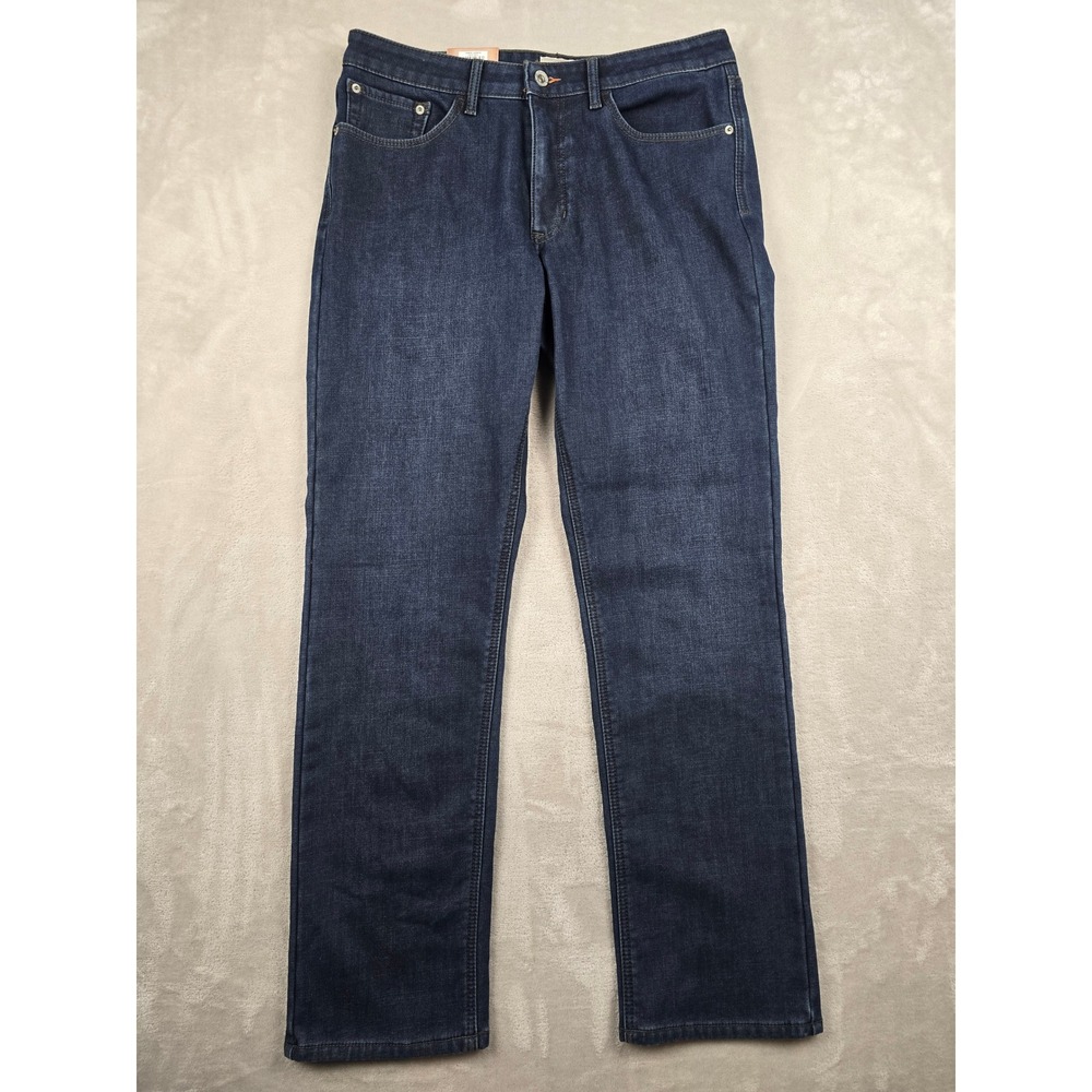 Weatherproof Vintage Regular Fit Fleece Lined Jeans Mens 34x32 Deep Sea Stretch